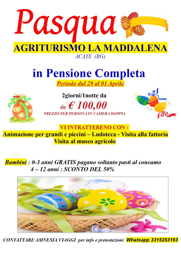 Agriturismo La Maddalena – PASQUA